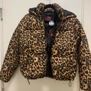 Leopard Puffer Jacket